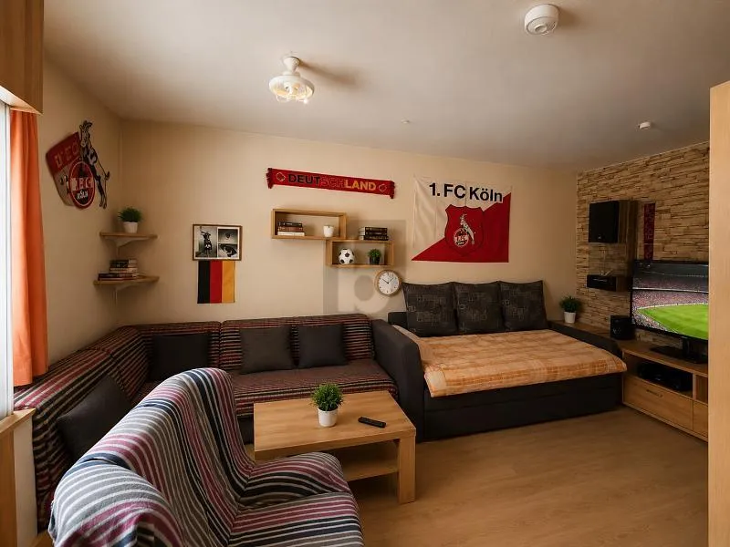 Furnished studio on a quiet street in Wuppertal-Langerfeld