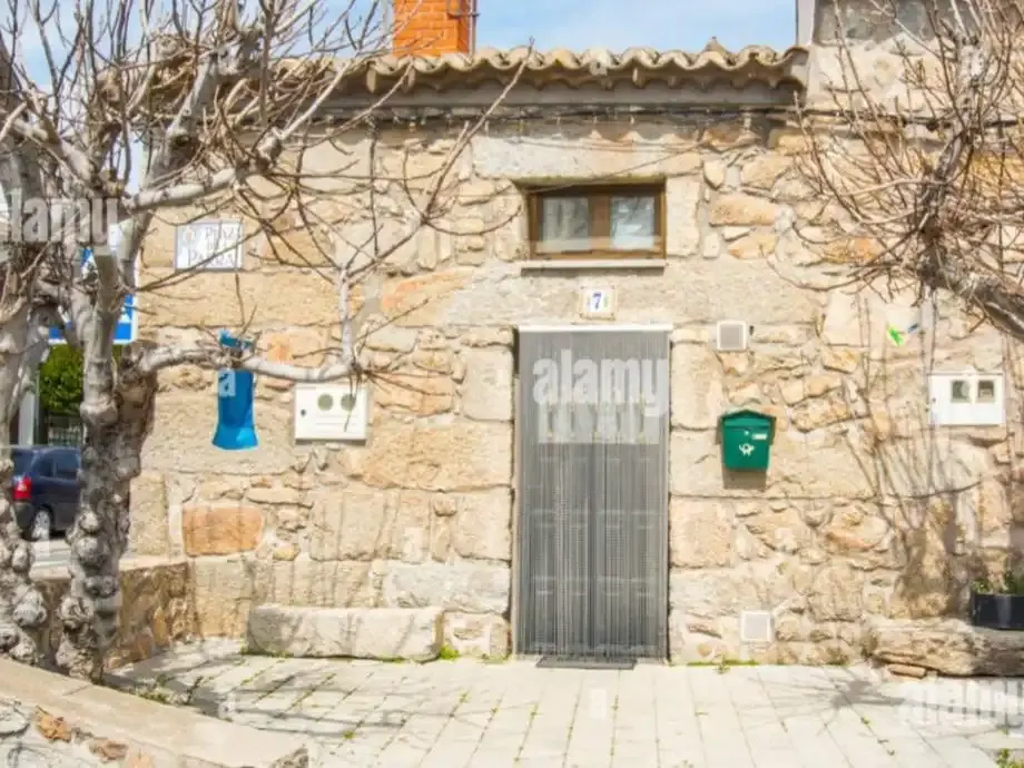 Renovated stone village house with fireplace and patio, sold furnished