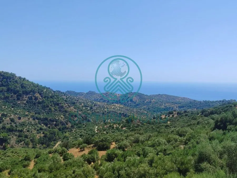 Renovated stone house with a Libyan Sea view in Agios Vasileios, Crete
