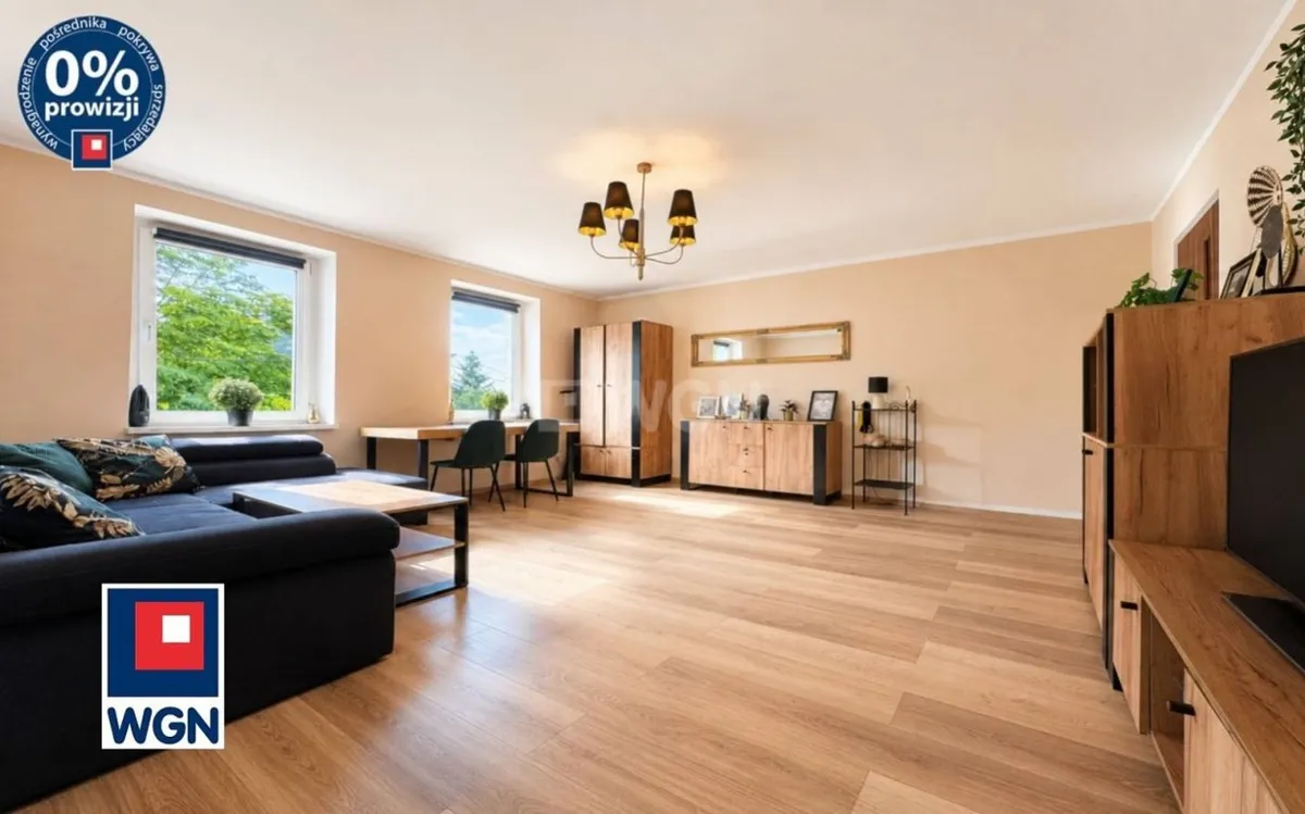 Bright 78 m² four-room flat in Sosnowiec, no agent fee